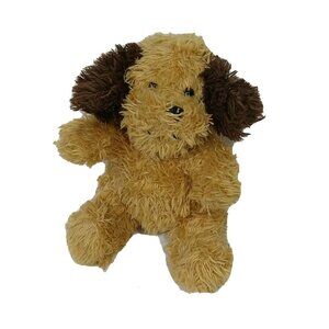 Emrad Creations Fuzzy Brown Tan Dog Puppy Plush Stuffed Toy 5.5 inch Ages 3 & Up